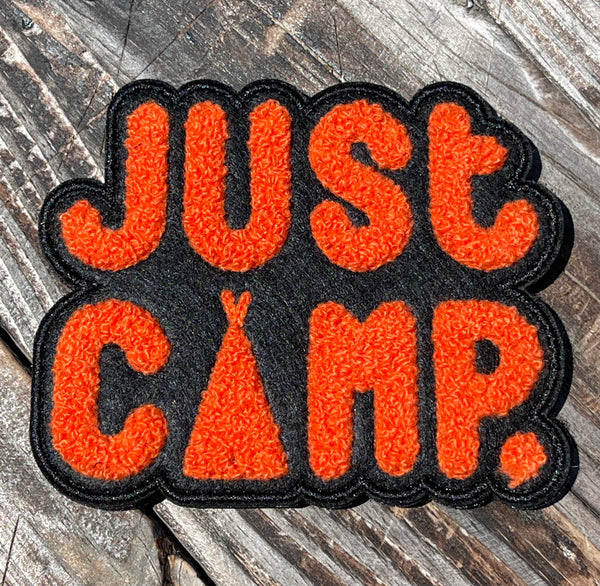 Limited JUST CAMP.™ Chenille Morale Patch - Orange