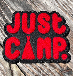 Limited JUST CAMP.™ Chenille Morale Patch - Red
