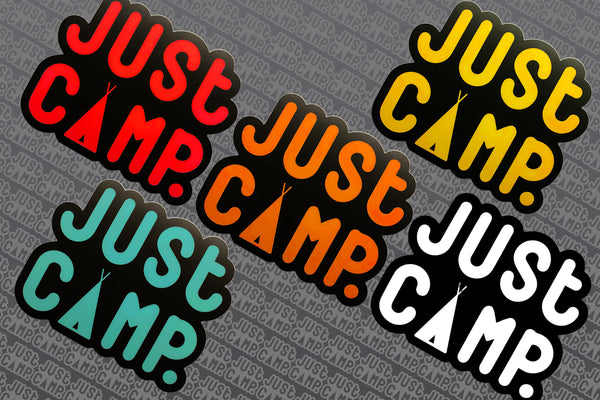 JUST CAMP.™ Sticker 5 Pack