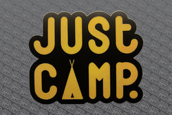 Limited JUST CAMP.™ Mustard Yellow Sticker