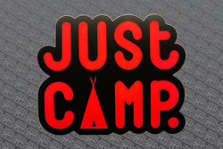 Limited JUST CAMP.™ Imperial Red Sticker
