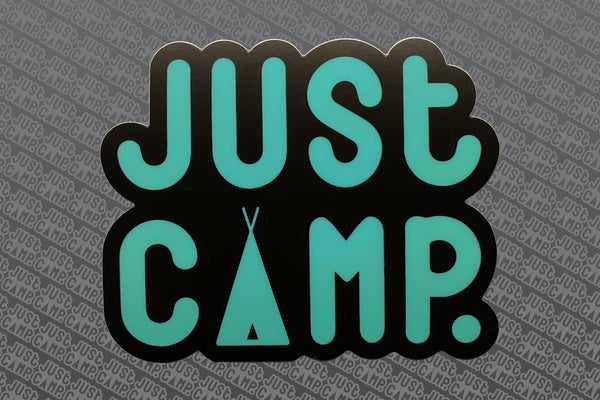Limited JUST CAMP.™ Teal Sticker